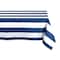 DII&#xAE; 84&#x22; Nautical Blue Cabana Stripe Outdoor Tablecloth